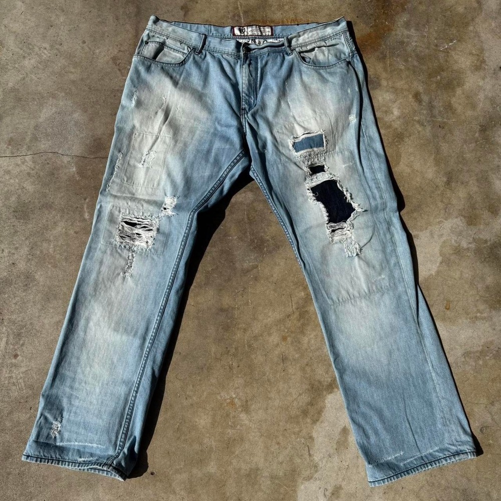 Artful dodger‎ Distressed blue denim jeans